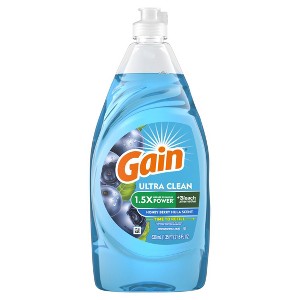 Gain Ultra + Bleach Alternative Dish Soap, Dishwashing Liquid, Honey Berry Hula, 21.6 Fl Oz - 1 of 1