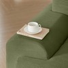 113" Modern L-Shaped Sectional Sofa, Corduroy, Deep Seats, Movable Ottoman, No Assembly - 4 of 4