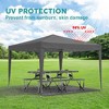 Gulches 10'x10' Folding Canopy with 4 Removable Sidewalls, UPF 50+ Portable Event Shelter for Parties, Camping, Weddings, 4 Weight Bags & Carry Bag - 2 of 4