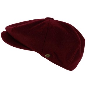Epoch Hats Company Men's Melton Wool 8 Quarter Newsboy Cap - 1 of 4