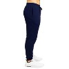 Blu Rock Men's Modern Fit Heavyweight Classic Fleece Jogger Sweatpants With Zipper Side Pockets - 4 of 4