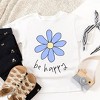 The Juniper Shop Be Happy Flower Toddler Short Sleeve Tee - 2 of 2