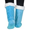 Women's Faux Shearling Lined Slipper Socks, Kid's Winter Indoor Home Non Skid Booties, Soft, Warm, Fluffy, Cozy, Fuzzy, Gifts - Catalonia - 2 of 4