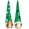 Evergreen 13"H Ceramic St. Patrick's Gnome Garden Statuary, Man Gnome - 3 of 4