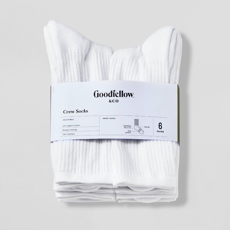 Men's Odor Resistant Socks 6pk - Goodfellow & Co™ - 6-12, 2 of 4