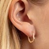 14k Yellow Gold 14mm Hexagon Hoop Earrings - 2 of 4