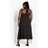 Women's Plus Size Everlee Maxi Dress - black | CITY CHIC - 3 of 4