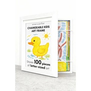 A4 Kids Art Frames,10x12.5 Front Opening Kids Artwork Frames Changeable,Holds 100 Drawings Artwork Frames for Kids Art,3D Picture,Hanging Wall Decor - 1 of 4
