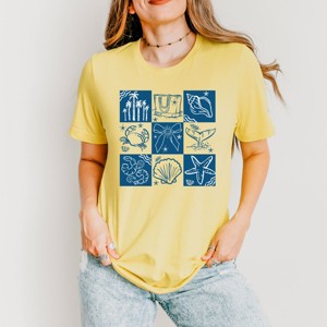 Simply Sage Market Nautical Chart Blue Short Sleeve Tee - 1 of 4
