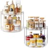 LunaLulinlk 2-Tier Plastic Non-Slip Lazy Susan Organizer 10.63'' for Dining Room, Kitchen Counter Turntable Spice Rack - 3 of 4