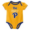 NCAA Pittsburgh Panthers Infant Girls' 3pk Bodysuit - 2 of 4