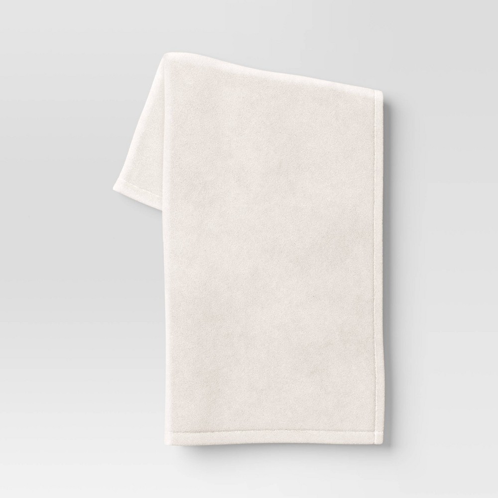 Photos - Duvet Plush Throw Blanket Ivory - Room Essentials™