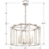Crystorama Lighting Carson 6 - Light Chandelier in  Polished Nickel - 4 of 4
