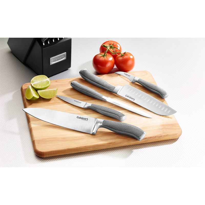 Cuisinart Graphix 7&#34; Stainless Steel Santoku Knife With Blade Guard- C77SS-7SAN, 3 of 6