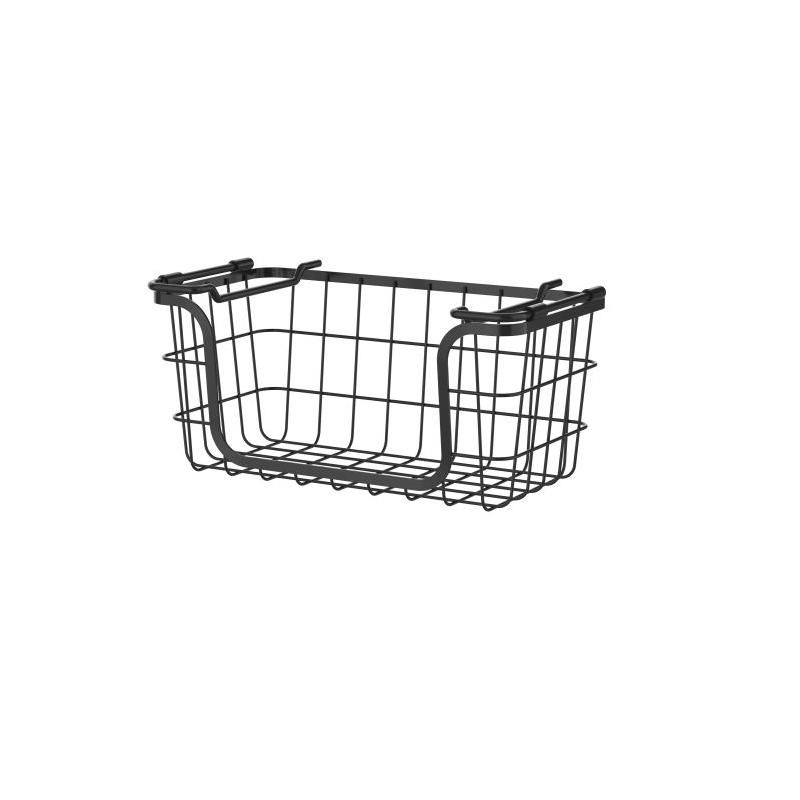 Oceanstar Stackable Metal Wire Storage Basket Set for Pantry, Countertop, Kitchen or Bathroom – Black, Set of 3, 3 of 10