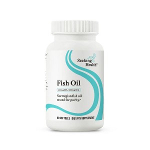 Seeking Health Fish Oil, Omega-3 Fatty Acids, Provides 900 mg EPA and DHA, Supports Joint, Heart, and Brain Health, Gelatin Softgels (60 softgels)* - 1 of 4