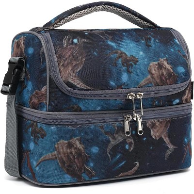 Paaaawaters Kids Double Decker Cooler Insulated Lunch Bag Large Tote for Boys, Girls, Men, Women, With Adjustable Strap