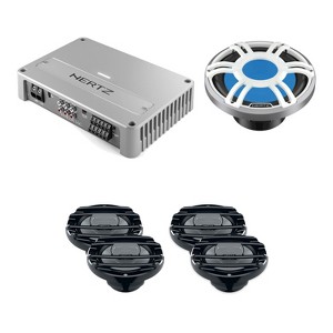 Hertz V5C Amp + 4 HMX 8-S Speakers + HMS 10in Marine Sub : Target