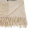 50"x60" Cotton Throw Blanket with Fringed Lines - Saro Lifestyle - 2 of 3