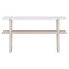 NicBex Console Table Entryway Table with Marble-Effect Top Side Table for Entryway, Living Room, Hallway - 3 of 4