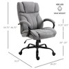 Aghana Digitals 500lbs Heavy-Duty Ergonomic Office Chair - Wide Seat, Adjustable Height, 360° - 3 of 4