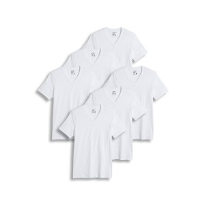 Jockey Men's Big & Tall Classic V-Neck Undershirt - 6 Pack - 1 of 3