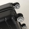 Gulches Retractable luggage compartment with a lightweight and durable hard shell, rotating wheels, password lock, 3-piece set - 2 of 4