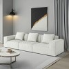 118" Modular Convertible Sofa Bed,Oversized 3-Seater Sofa Set, Free Configuration Sectional Couch for Living Room or Guest Space-Maison Boucle - 3 of 4