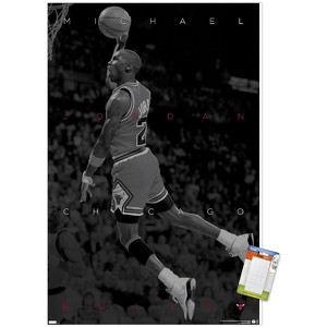 Trends International Michael Jordan - Black and White Unframed Wall Poster Prints - 1 of 4