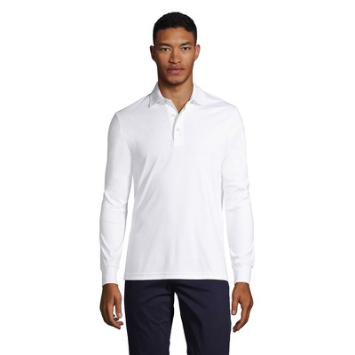 Lands' End Men's Long Sleeve Cotton Supima Polo Shirt