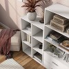 24/7 Shop At Home 35" Silkpath Modern 3 Cube Stackable and Modular Bookcase White: MDF Construction, Open Shelving - image 4 of 4