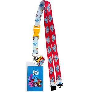 Blue's Clues Lanyard Let's Imagine Design Breakaway ID Badge Holder Keychain Multicolored - 1 of 4