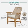 Cambridge Casual 7pc Sydney Teak Outdoor Patio Dining Set with Seat Pad Brown - 3 of 4