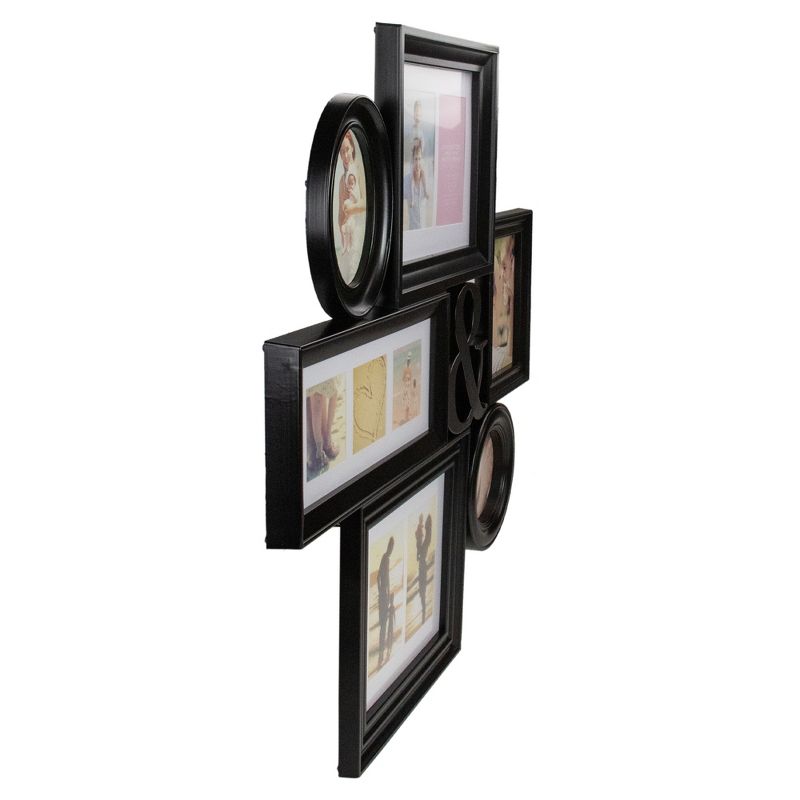 Northlight 27" Black Ampersand Multi-Sized Photo Collage Picture Frame, 2 of 5