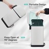 12L Stainless Steel Trash Can, Step Pedal Garbage Bin with Soft Close & Fingerprint-Resistant, Removable Inner Bucket for Kitchen, Bathroom - 3 of 4