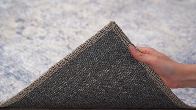 Vintage Multi-Color Flat Woven Washable Area Rug, 5' x 7'