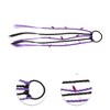 Unique Bargains Halloween Bat Style Hair Rope Black Purple 1 Pc - 3 of 3