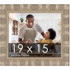 PosterPalooza | 19x15 Wide Bamboo Picture Frame, UV Acrylic, 4 Finishes - Brown, Black, Silver, and Natural - 2 of 4