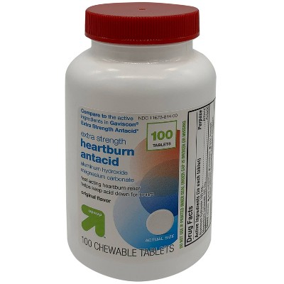 Extra strength heartburn Antacid Tablets - 100ct - up & up™