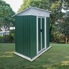 Coolbibila-Storage Sheds With Aluminum Alloy Frame And Sliding Door, Storage Sheds Outdoor With The Pent Garden Shed - 2 of 4