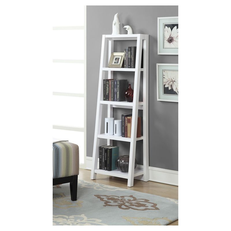 63.25&#34; Newport Lilly Bookcase White - Breighton Home, 4 of 10