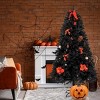 GlasFlength Artificial Trees Premium PVC Full Christmas Tree with Iron Stand Fashion Design for Holiday Decor, Black, 49.21"*49.21"*82.67" - 3 of 4