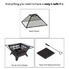 Nature Spring Outdoor Woodburning Star Fire Pit - 32" Square, Black - 2 of 4