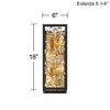 Possini Euro Design Carrine Modern Wall Light Sconce Sand Black Gold Hardwire 6" 4-Light Fixture Crystal Flower for Living Room - 4 of 4