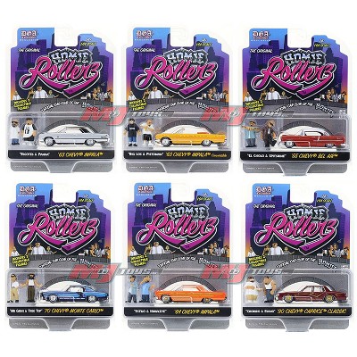 "Homie Rollerz" 2025 Series 1 Set of 6 pieces 1/64 Diecast Model Cars by Greenlight and DGA