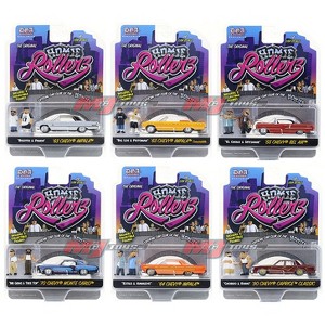 "Homie Rollerz" 2025 Series 1 Set of 6 pieces 1/64 Diecast Model Cars by Greenlight and DGA - 1 of 1