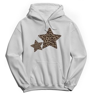 Rerun Island Men's 2 Animal Print Stars Long Sleeve Graphic Cotton Sweatshirt Hoodie - 1 of 4