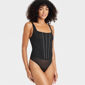 Women's Rhinestone Lingerie Bodysuit - Auden™ - 1 of 4