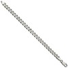 Black Bow Jewelry Men's 7.5mm Sterling Silver Solid Antiqued Flat Curb Chain Bracelet - image 3 of 4