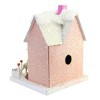 10.25 In Candy Cane Bungalow Putz Reindeer Village Buildings - 3 of 3